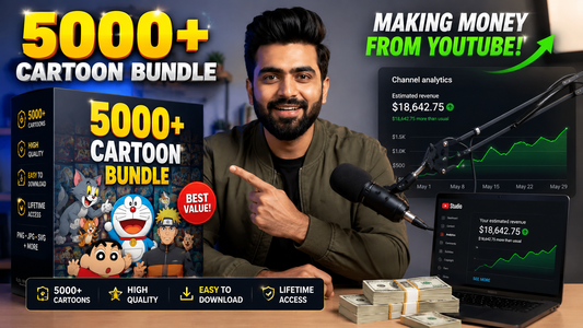 5000+ Ready To Upload Cartoon Reels Bundle.